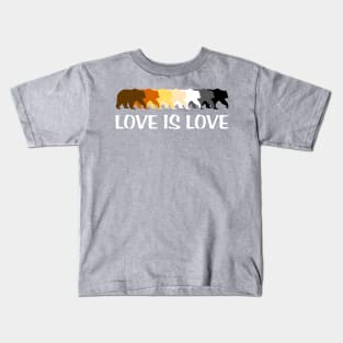 Love is Love Bear Pride Kids T-Shirt